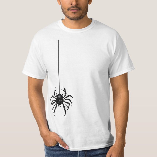 Araignée avec T-shirt de ligne Cobweb - Casquette  (Devant)
