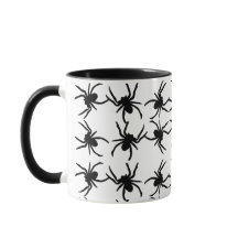 Araignée d'Halloween Mug noir et blanc