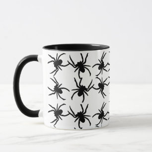 Araignée d'Halloween Mug noir et blanc