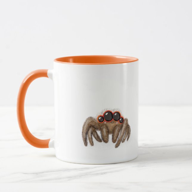 Araignée éffrayante "Boo !" Halloween mug (Gauche)
