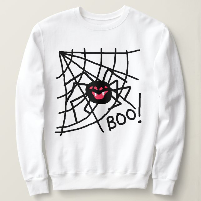 Araignée effrayante sur le Sweatshirt Halloween We (Design devant)