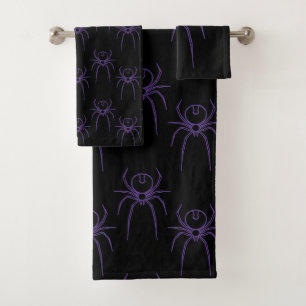 Araignée en violet et noir