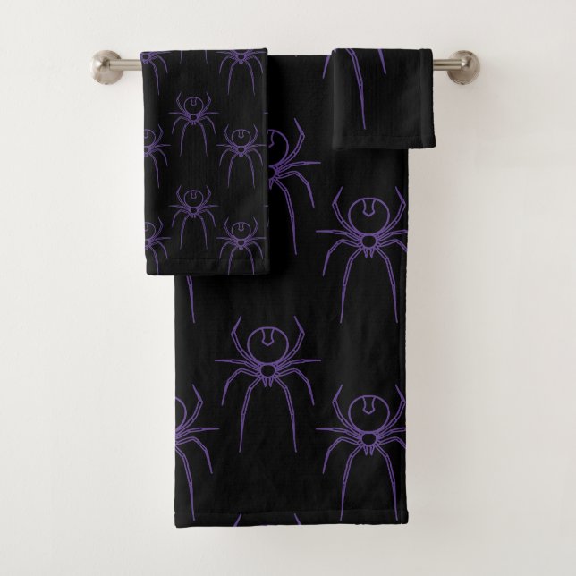 Araignée en violet et noir (En situation)