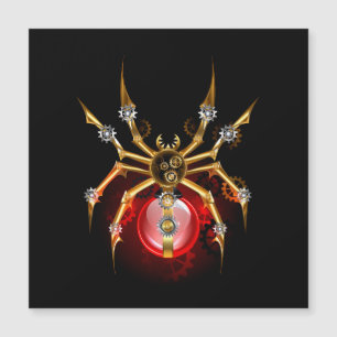 Araignée steampunk sur fond noir