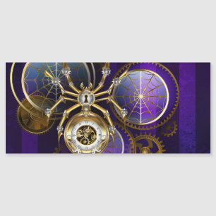 Araignée Steampunk sur fond violet