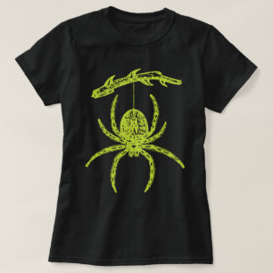 Araignée Verte Suspendue De La Branche T-Shirt