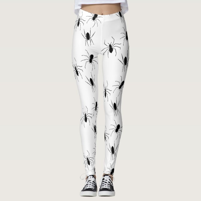 Araignées déplaisantes Halloween Leggings (Devant)
