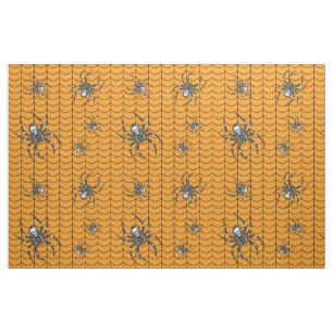 Araignées sur le tissu de défilé