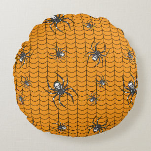 Araignées sur Parade Coussin rond