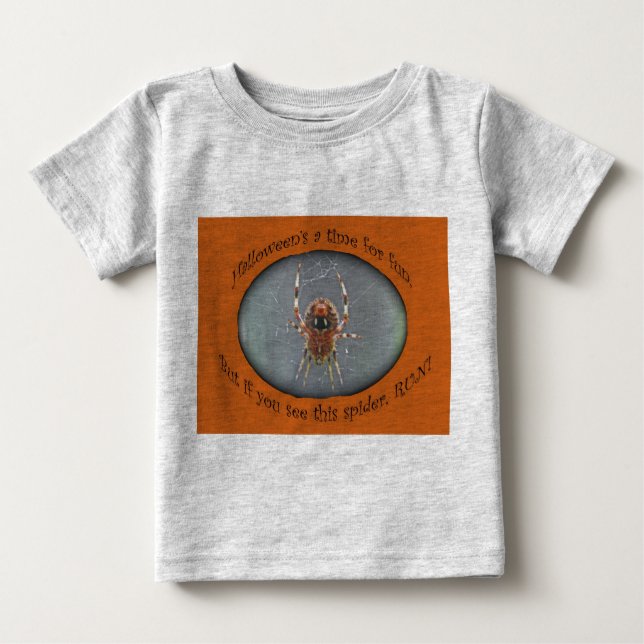 Araneus Orb Weaver Spider Halloween T-shirt bébé (Devant)