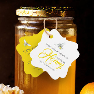 Arbee ronde miel pot jaune étiquette swing