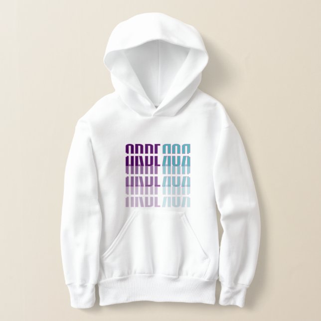 Arberor Kids Hoodie – Modern Gradient Block Logo  (Poser)