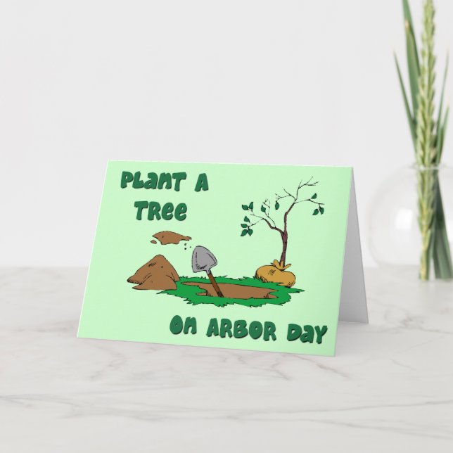 Arbor Day-plante une carte d'arbre (Devant)