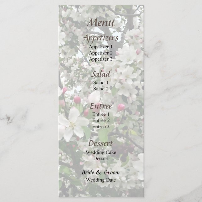 Arborescence Apple dans le menu Mariage Bloom (Devant)