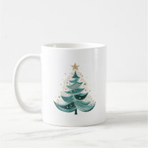 Arbre à pin d'hiver Café de Noël Mug