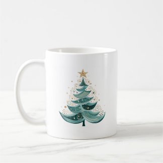 Arbre à pin d'hiver Café de Noël Mug