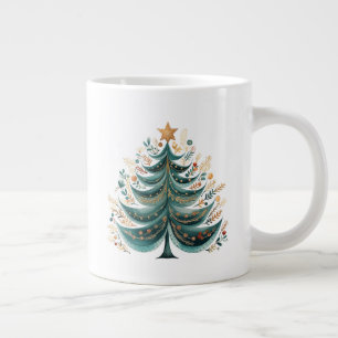 Arbre à pin d'hiver Café de Noël Mug