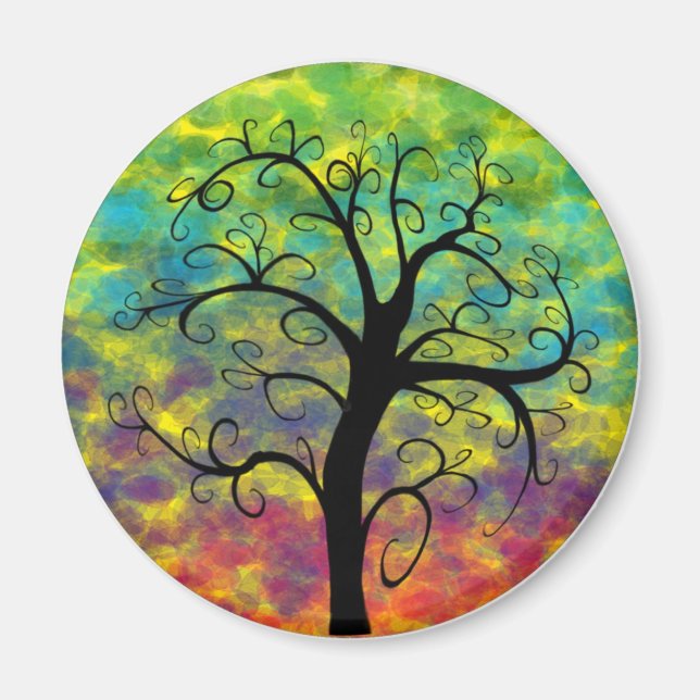Arbre arc-en-ciel, aimant de lune (Devant)
