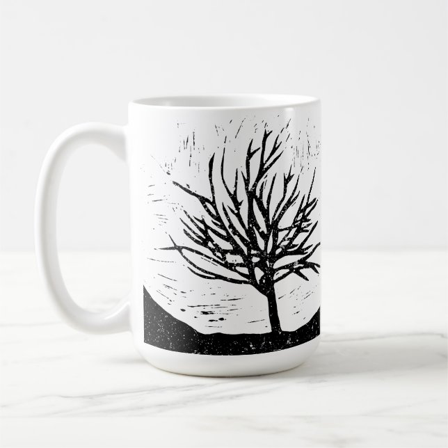 Arbre Autum Lino Imprimer Mug Classique (Gauche)