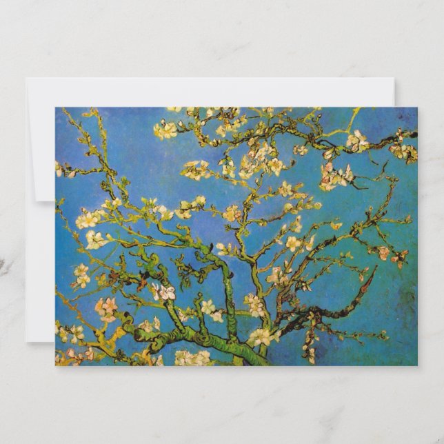 Arbre aux amandes en fleurs par Vincent van Gogh (Devant)