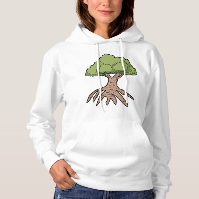 Arbre avec de longues racines femmes Sweat - shirt (Devant)