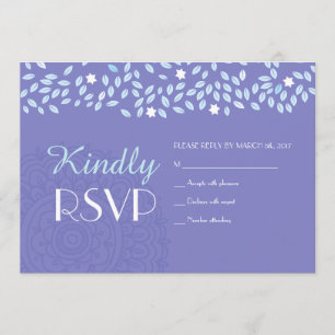 ARBRE AVEC ÉTOILES Bat mitzvah Carte de réponse RS