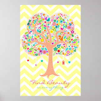 Arbre blanc - Poster personnalisé
