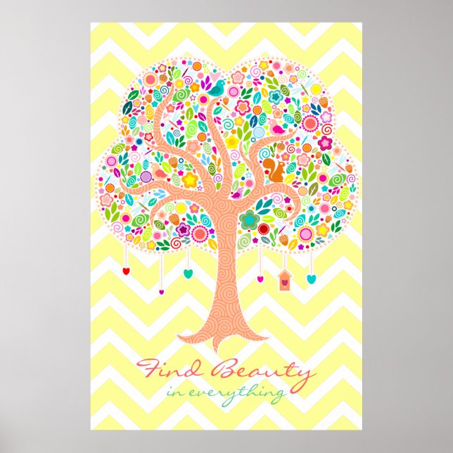 Arbre blanc - Poster personnalisé (Devant)