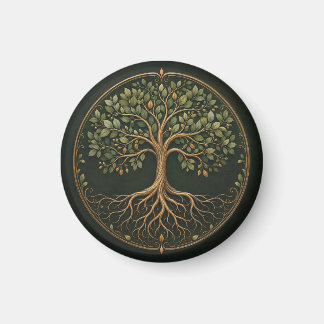 Arbre botanique, Arbre de Vie, Magnet Rond