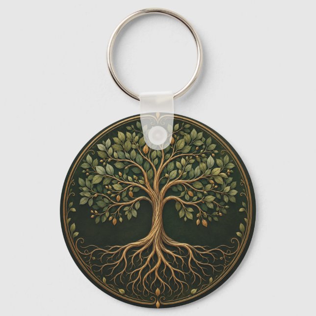 Arbre botanique, Arbre de vie, Porte-clés (Verso)