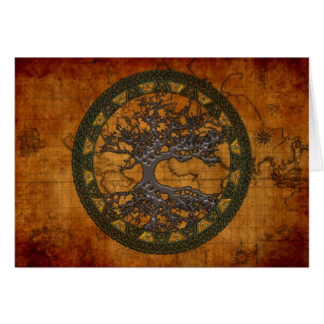 Arbre celtique de la vie [Yggdrasil] (Devant horizontal)