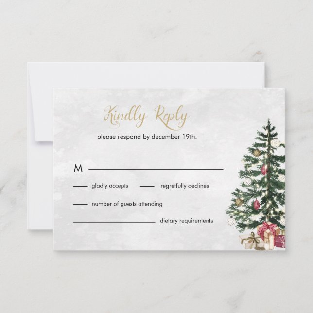 Arbre chic lumières Mariage RSVP Enclôture C (Devant)