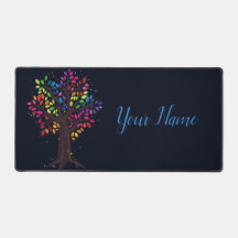 Arbre coloré brillant rayonnant