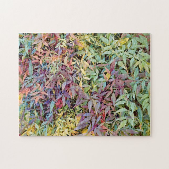 Arbre coloré Feuilles Leaf Nature Puzzle (Horizontal)