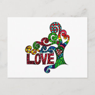 Arbre d'amour - carte postale