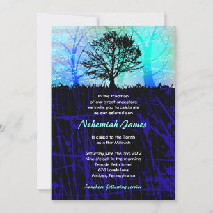 Arbre dans le Bar Woods Invitation Mitzvah