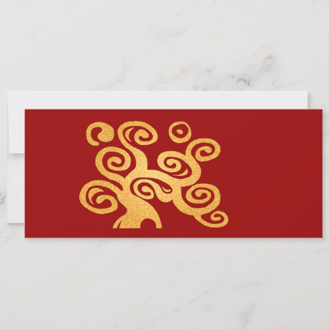 Arbre d'art nouveau d'or (Devant)