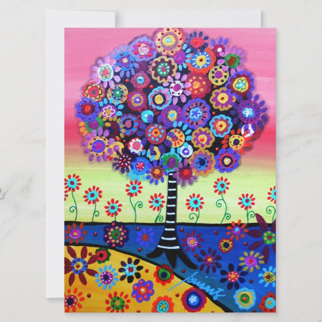 ARBRE de bat mitzvah de barre des invitations de (Devant)