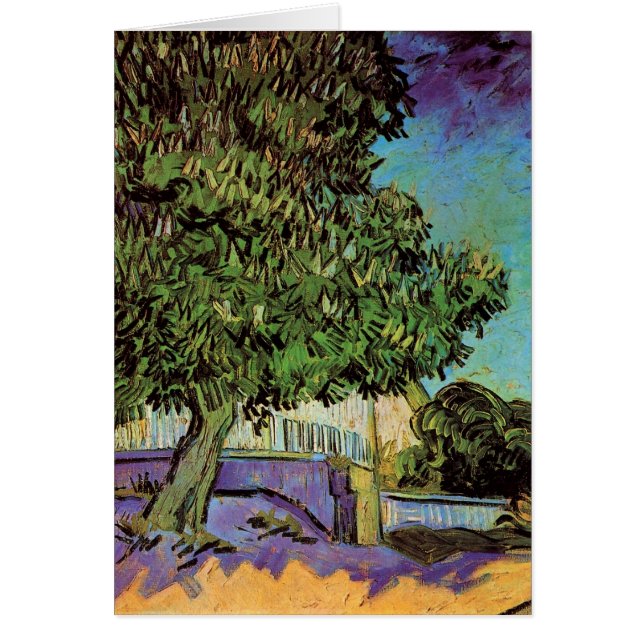 Arbre de châtaigne dans la fleur par Vincent van (Devant)