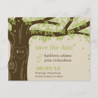 Arbre De Chêne Enregistrer La Carte Date