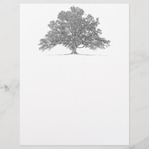 Arbre de chêne généalogique personnalisé stationna