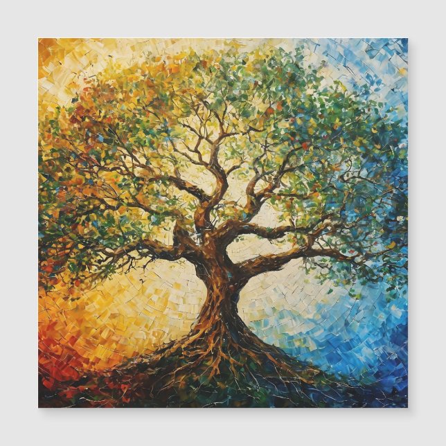 Arbre de connaissances - Peinture à l'huile (Devant)