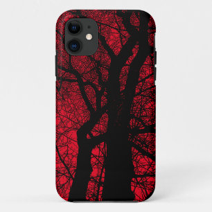 Arbre de contraste élevé - coque iphone rouge