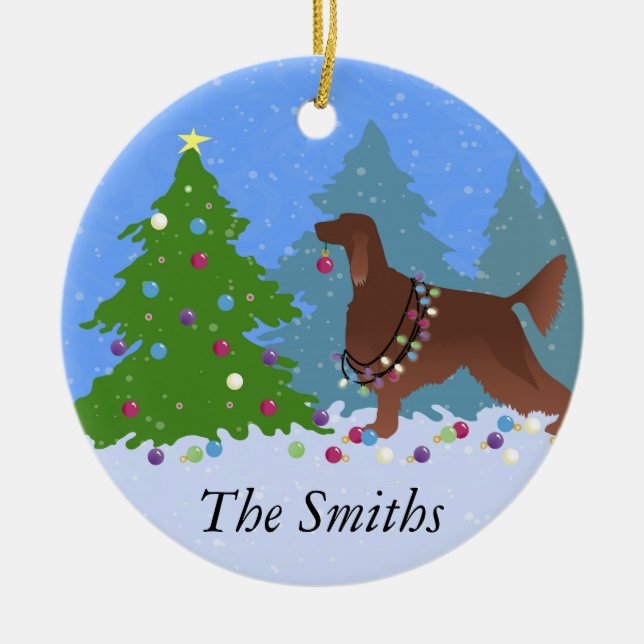 Arbre de décoration de plateau irlandais dans la f (Devant)