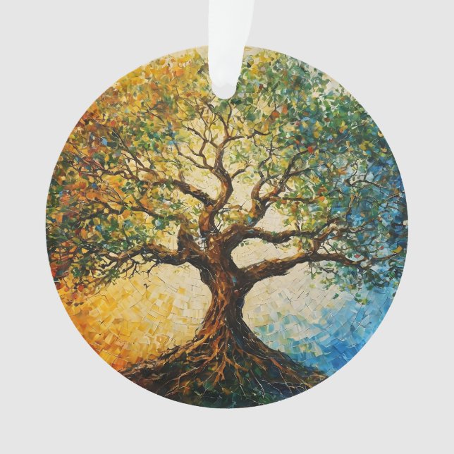 Arbre de la connaissance - Peinture à l'huile (devant)