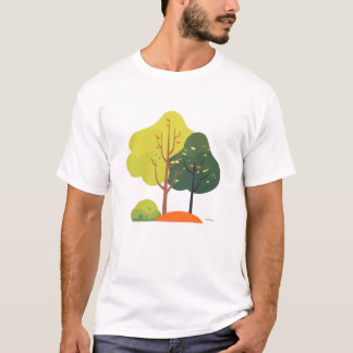 Arbre de la Nature Minimaliste T-Shirt Unisexe Cas