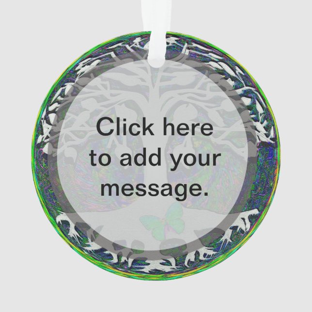 Arbre de la vie avec les couleurs blanches et (dos)