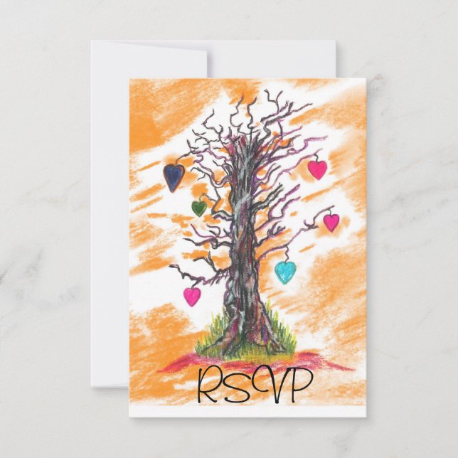 Arbre de l'amour Orange RSVP (Devant)