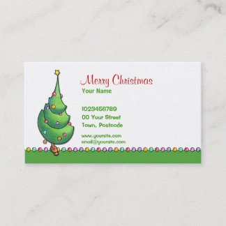 Arbre de Noël2 Carte de visite