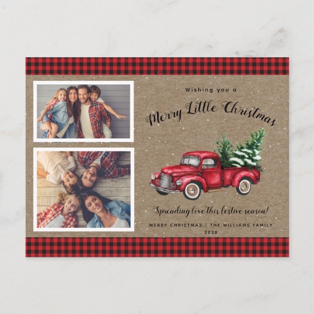 Arbre de Noël 2 photo Carte de Noël (Devant)